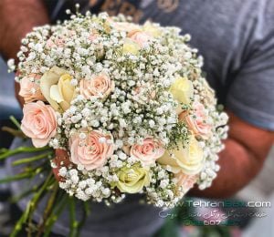 دست گل و ماشین عروس در تهران 