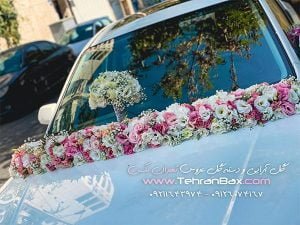 گل فروشی ماشین عروس در محل