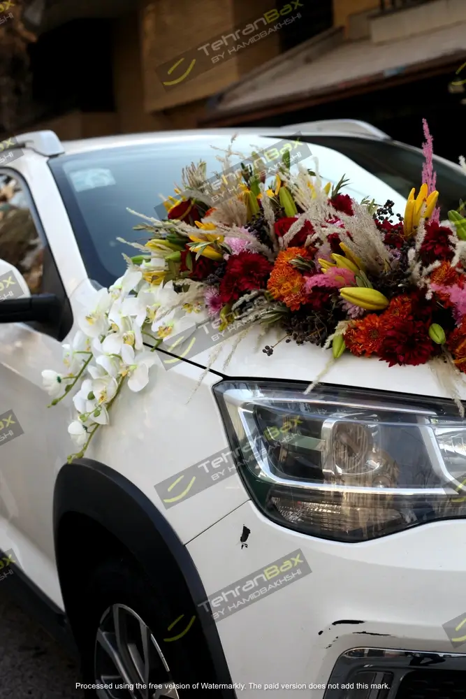 گل لیلیوم ماشین عروس