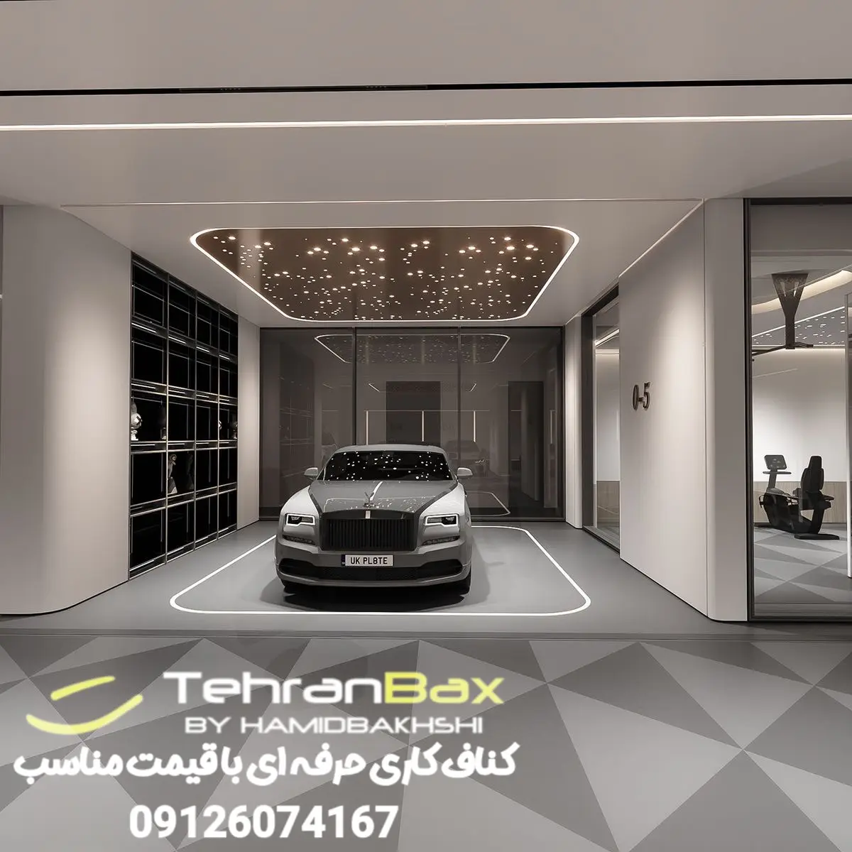 هزینه کناف سقف پارکینگ