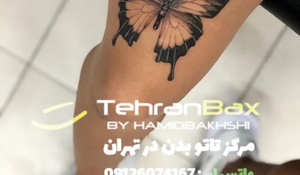 تاتو بدن طرح پروانه